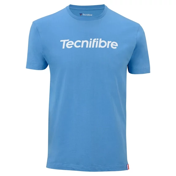 Tecnifibre Team Cotton Tee Azur (világoskék) férfi pólóing