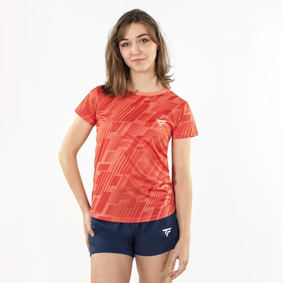 Tecnifibre W. X-Loop Tee Coral / piros / női pólóing